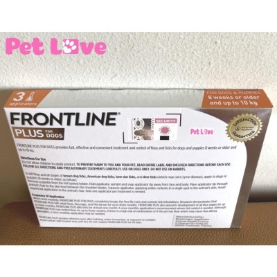 1 tuýp Frontline Plus nhỏ gáy trị ve, rận, bọ chét (chó dưới 10kg)