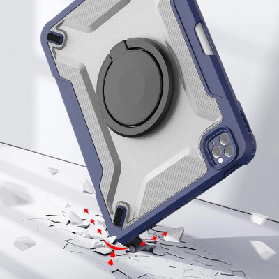Ốp Lưng Kèm giá đỡ WIWU Mecha Rotative Stand Case Cho IPad Gen 9 / Pro 11 inch M1 / M2 , Air 4 / 5 10,9 inch - Hàng chính hãng