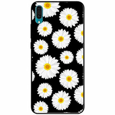 Ốp lưng dành cho Huawei Y7 Pro 2019 mẫu Hoạ Tiết Cúc Nền Đen