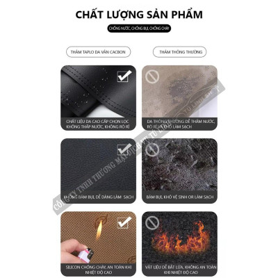 Thảm taplo chống nóng xe Mazda 3 2016-2023 chất liệu nhung, da cao cấp có chống trượt phía sau