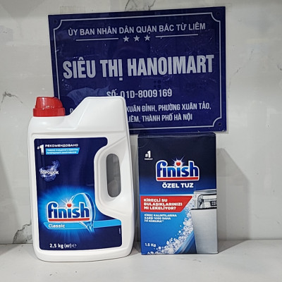 Bột rửa chén FINISH hương chanh 2.5kg - Dành cho máy rửa chén - Nhập khẩu từ Đức