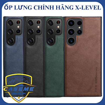 Ốp lưng da dành cho Samsung Galaxy S25/S25 Plus/S25 Ultra X-Level cao cấp - Hàng Chính Hãng
