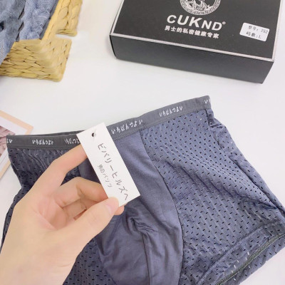 Hộp 4 Quần Lót Boxer, Sip Đùi Thông Hơi Cao Cấp Kháng Khuẩn Ngăn Mùi Dành Cho Nam QN01