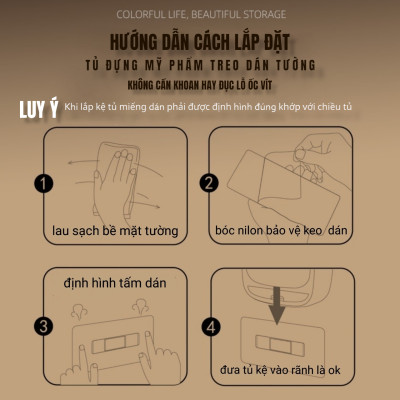 Kệ Mỹ phẩm treo tường Luxury dáng ellipse sang trọng