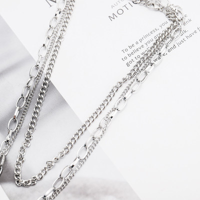 Vòng cổ thời trang cá tính nam nữ mix 3 tầng cực cool