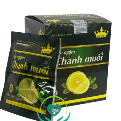 ￼Kẹo ngậm Chanh muối Kingphar ( hộp 12 gói * 5 viên)