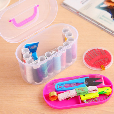 Hộp Kim Chỉ May Vá Quần Áo Xách Tay Mini Đa Năng Món Tiện Lợi Kèm Hộp Cao Cấp