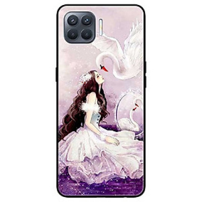 Ốp lưng dành cho Oppo A93 - F17 Pro mẫu Cô Gái Thiên Nga