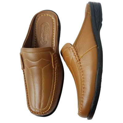 Dép Bít Đầu Nam BIGGBEN Da Bò Thật Cao Cấp SB135