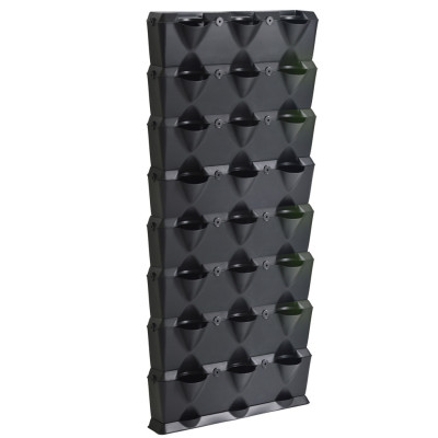 Tự Trồng Rau Đứng Minigarden tại nhà kèm Hệ Thống Tưới Nhỏ Giọt Bán Tự Động 2L/h + Bình Châm Phân Bón cho rau chứa 8 lít và  khung Module Vertical nhập khẩu Châu Âu (Không Cần Thay Đất cho Rau)