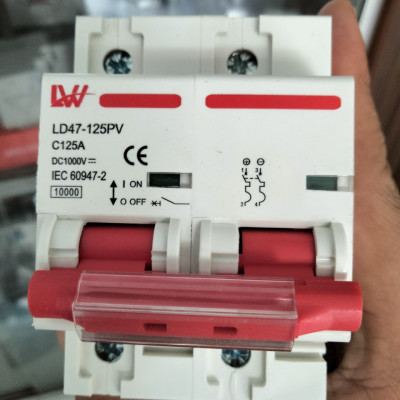 CB, Aptomat DC 1000V 125A cho hệ Bình acquy, Litium chuyên dụng cho điện mặt trời