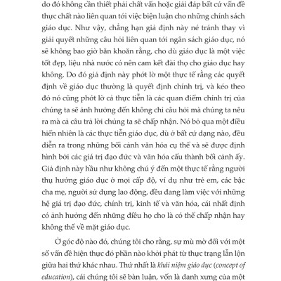 TRIẾT LÝ VÀ CHÍNH SÁCH GIÁO DỤC