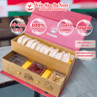 Bộ Quà Tặng 100g Tổ Yến Sào Cao Cấp dành BIẾU TẶNG Người Thân Đối Tác - Yến Sào BaNest