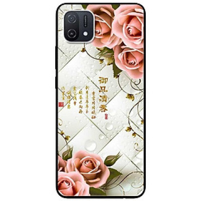 Ốp lưng dành cho Oppo A16K - Oppo A36 / A76 - Oppo Reno 7z 5G - Hoa Hồng Nền Sọc