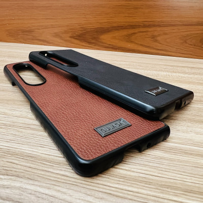 Ốp lưng dành cho Galaxy Z Fold 4 Sulada giả da- Hàng chính hãng