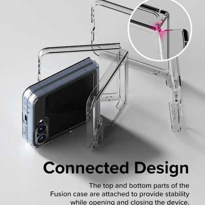 Ốp lưng trong suốt dành cho Samsung Galaxy Z Flip 7/ Z Flip 6 RINGKE Fusion_ Hàng chính hãng