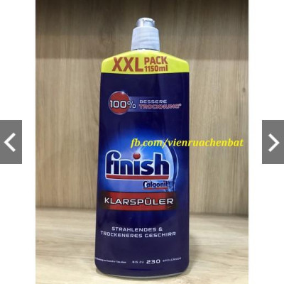 Nước trợ xả rửa chén Finish 1150ml (Nk Đức )