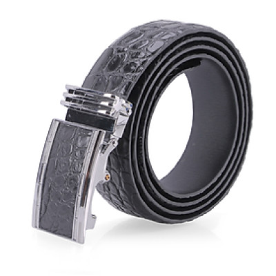  Dây nịt nam da cá sấu màu đen HJ94201-07-10-16-19-22-24