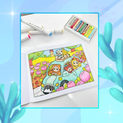 Sách Tô Màu Baby Three & Thế Giới Diệu Kỳ - Megabook