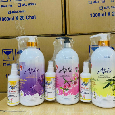 Đồ dùng nhà tắm - sữa tắm 1000ml hương nước hoa cao cấp kèm chai xả vải khô 100ml , làm sạch cơ thể  giúp nuôi dưỡng và bảo vệ làn da , hương thơm quyến rũ tạo cảm giác sảng khoái