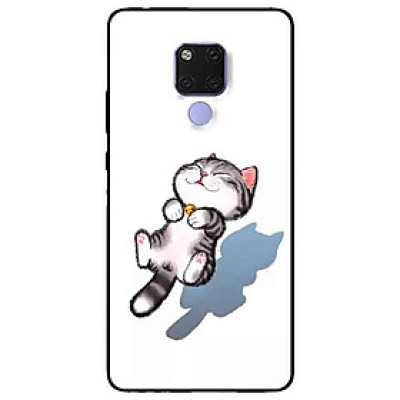 Ốp lưng in cho Huawei Mate 20 Mẫu Mèo Sọc