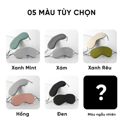 Bịt Che Mắt Ngủ Văn Phòng, Trên Xe Ô tô, Máy Bay, Thoáng Khí, Mềm Mại Cho Giấc Ngủ Ngon, Mặt Nạ Ngủ. Du Lịch Dã Ngoại Phượt Thiền - Giao Màu Ngẫu Nhiên