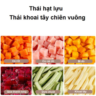Máy thái rau củ quả đa năng, thái lát, thái sợi, thái hạt lựu Thương hiệu Mỹ cao cấp Septree GJ807 & GJ817 - Hàng Nhập Khẩu (Bảo Hành 12 Tháng)