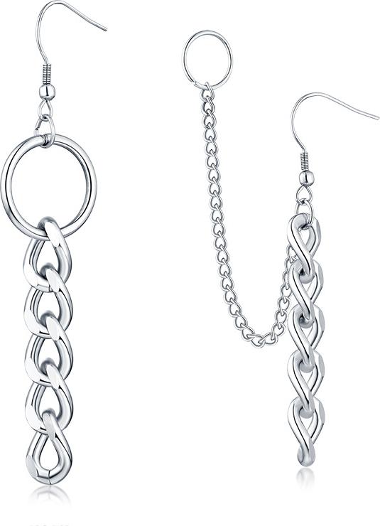 Đôi bông tai thả xích bá đạo 1 đôi bất đối xứng