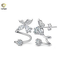 Bông tai bạc Ý 925 Huệ Ngân - Hoa đẹp RYE140958