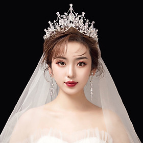 Vương miện cô dâu đính đá lấp lánh