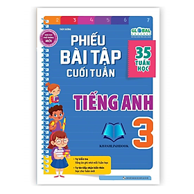 Sách - Phiếu bài tập cuối tuần Tiếng anh lớp 3 (MG)