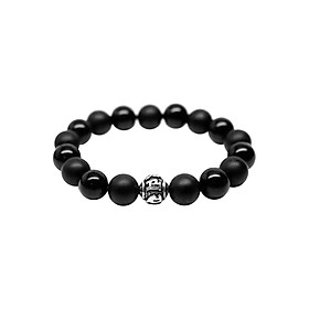 Vòng Tay Đá Obsidian Mix Charm Bạc 925
