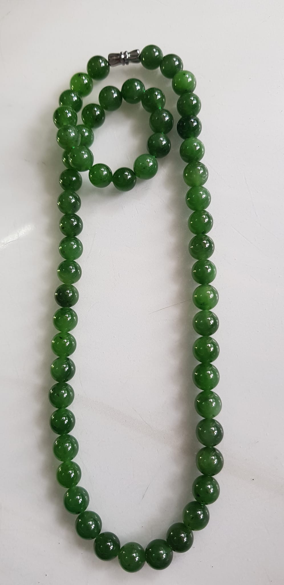 Vòng chuỗi đeo cổ Nữ mới đẹp Đá ngọc jade hay ngọc phật xanh tự nhiên Size 8mm màu xanh ngọc bích bóng sang đẹp hợp mệnh thủy mộc hỏa Quà tặng ý nghĩa cho Mẹ, mình và người thân ý nghĩa ạ