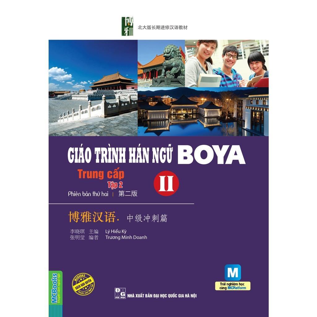 Sách - Giáo Trình Hán Ngữ Boya Trung Cấp - Combo 4 Cuốn - MCBooks