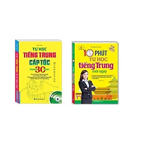 Sách - Tự Học Tiếng Trung Cấp Tốc Trong 30 Ngày + 10 Phút Tự Học Tiếng Trung Mỗi Ngày - Minh Thắng