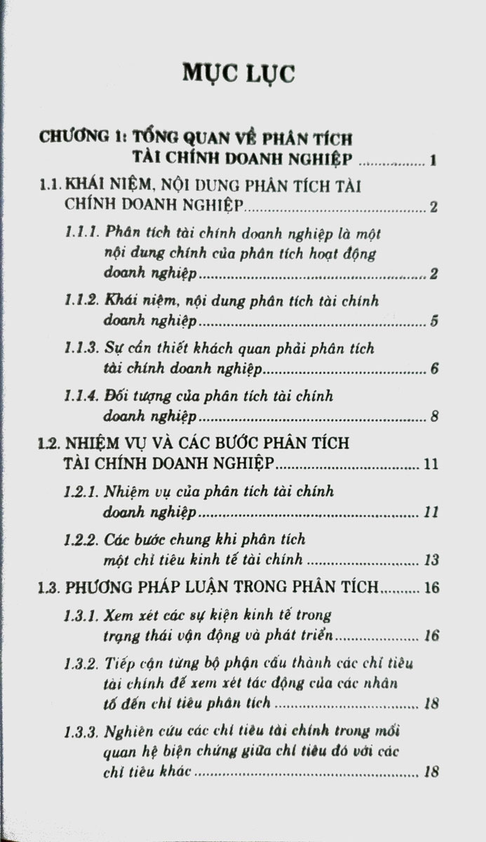 Phân Tích Tài Chính Doanh Nghiệp