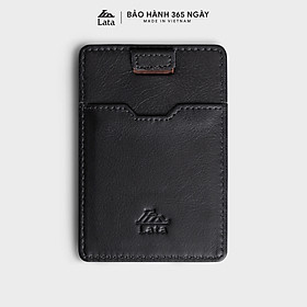 Ví nam da bò Lata (Thời trang nam đựng namecard - Ví da thật LVN77)