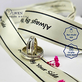 Nhẫn Cặp Đính Đá OlwenSilverJewely Jewelry Cặp Đôi