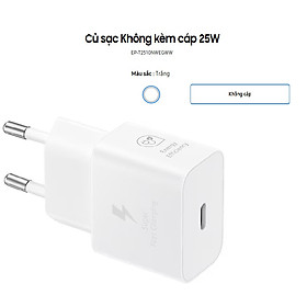 Củ sạc nhanh Samsung 25w Type C ( Không kèm cáp) - Hàng chính hãng