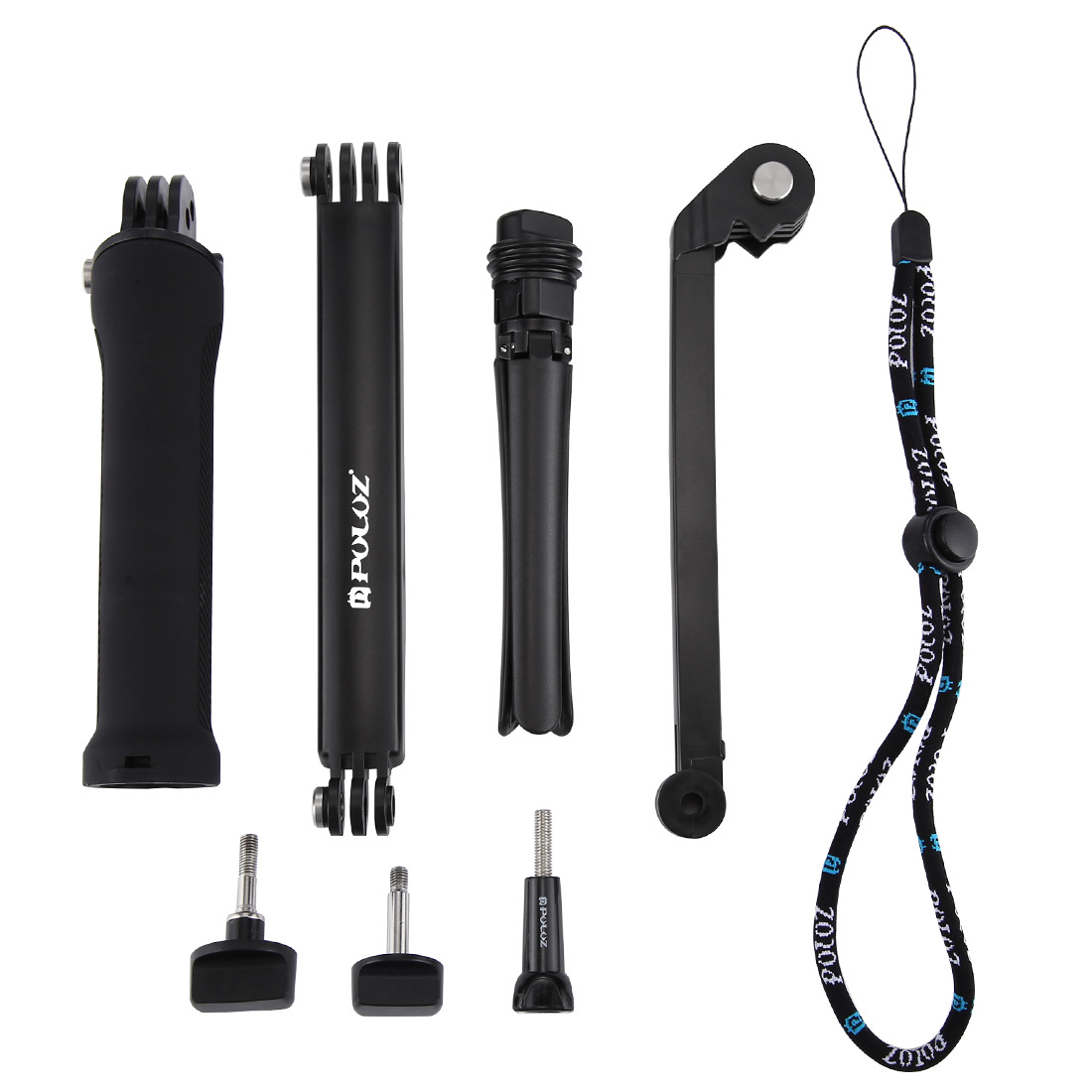 Chân đế Selfie/Stick Monopod cao cấp gấp gọn dành cho máy ảnh thể thao, camera hành trình Puluz PU202, hàng chính hãng