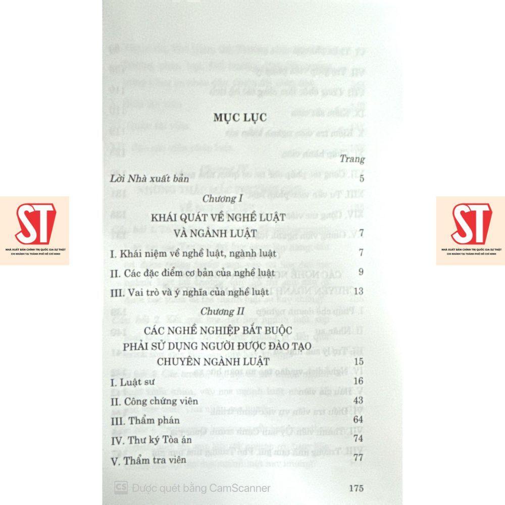 Sách - Nghề Luật Và Cơ Hội Nghề Nghiệp Cho Người Học Luật - NXB Chính Trị Quốc Gia