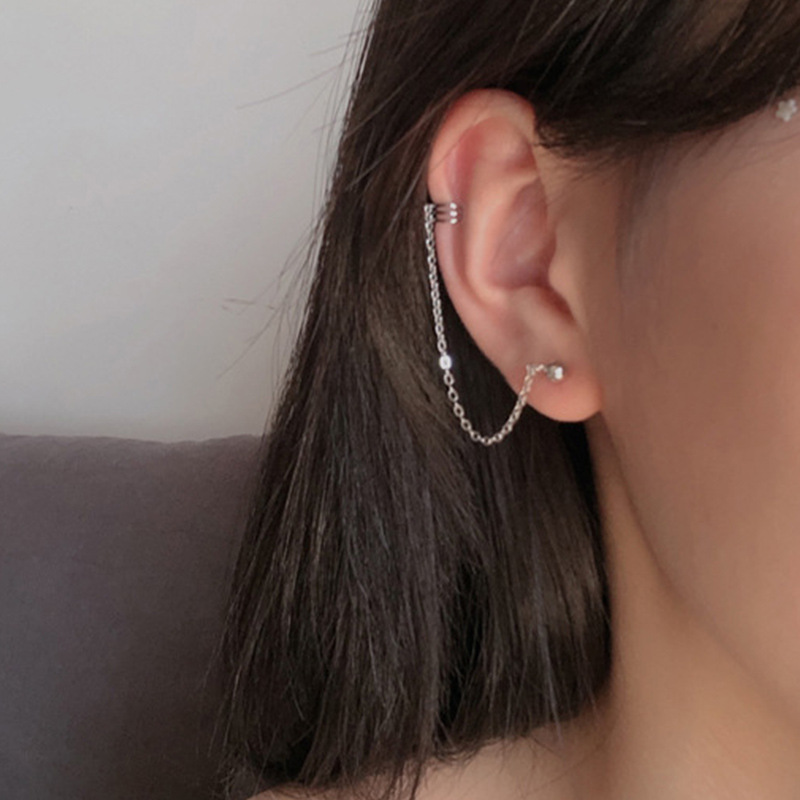 Bông tai tính tế hai điểm đeo thời thượng