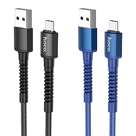 Cáp X71 Hoco 2.4A Dây Dù Cổng Micro Dây Dài 1m - Hàng Chính Hãng