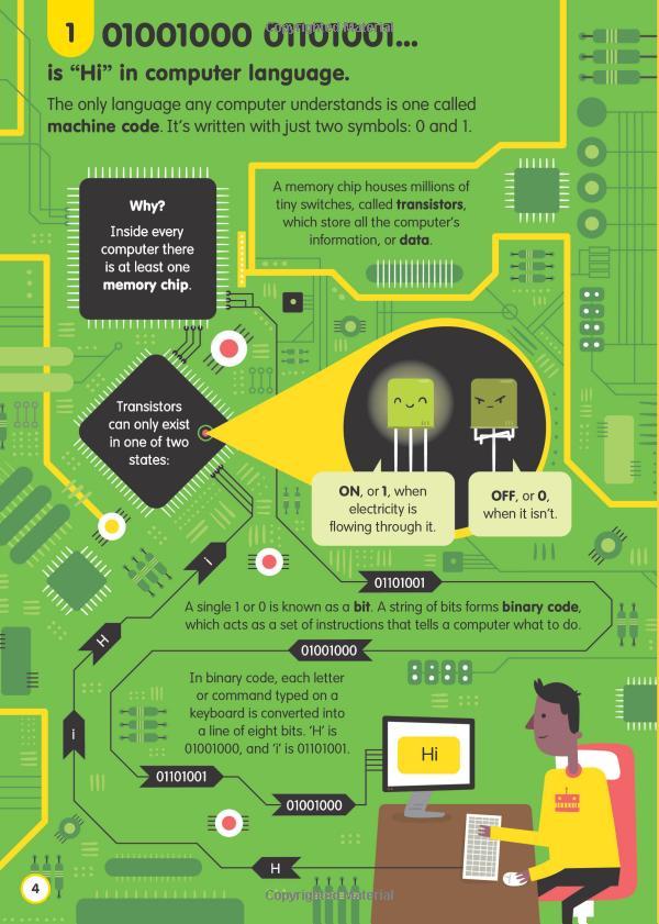 Usborne 100 Things To Know About Numbers , Computers and Coding