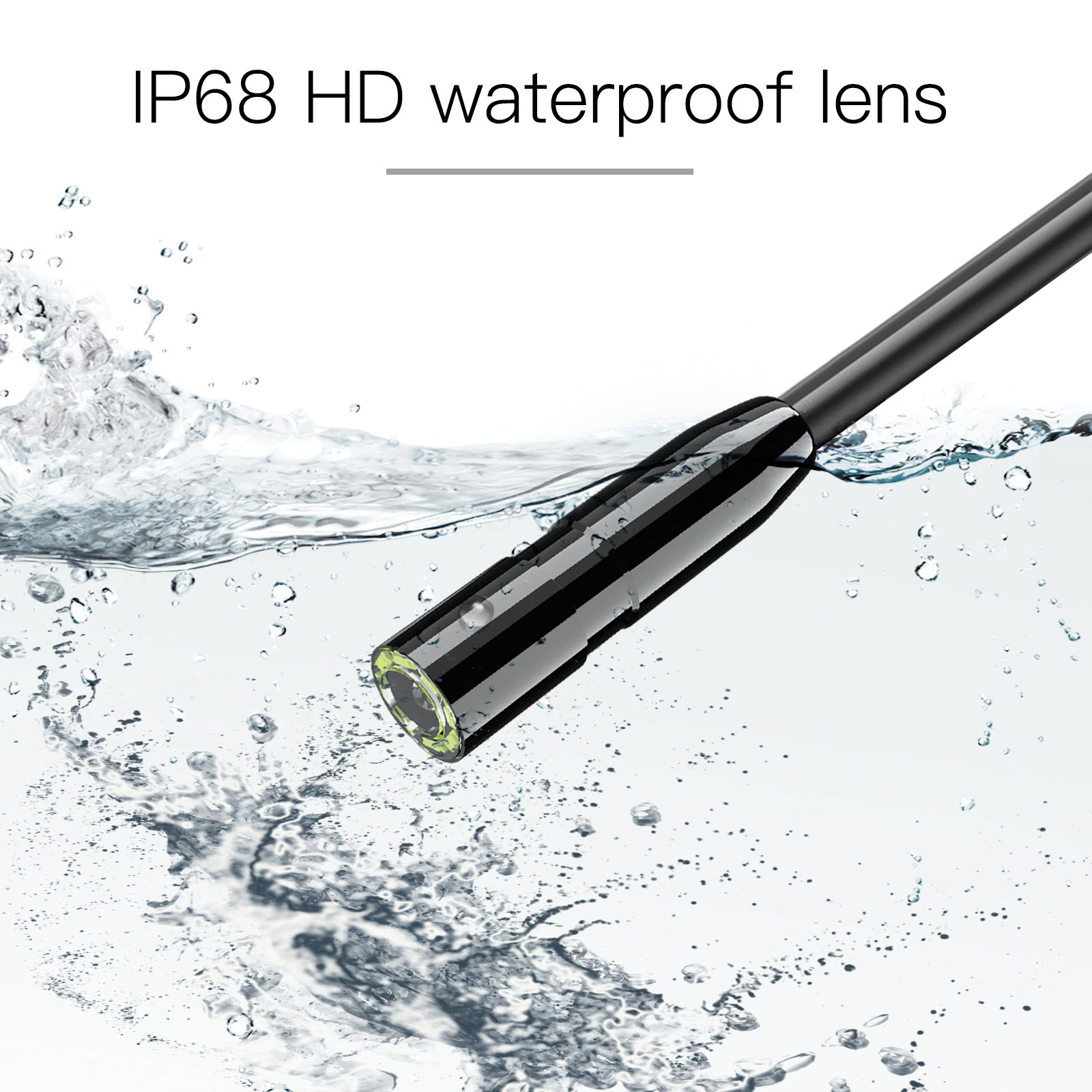 ROGTZ - Camera nội soi P10 Chống nước IP68 Màn hình IPS 2.8 inch Đường kính camera 3.9mm Độ phân giải cao 1080p 8 đèn LED Đa ngôn ngữ Pin lithium dung lượng cao 3.7V 2600mAh Nhà xưởng Y tế Cầm tay Ô tô Nhà cửa Hàng Chính Hãng