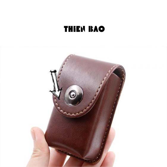 Bao da có đai đeo hông làm thủ công HANDMADE chuyên dùng để đựng kính lão thị, viễn thị gấp gọn BD05 KT 8*4*3CM