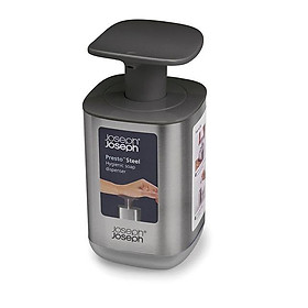 Bình bơm xà phòng thông minh nhỏ gọn Joseph Joseph Presto Steel (Grey) - 002607