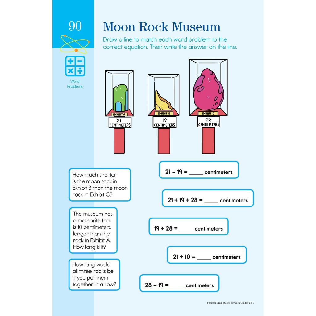 Sách summer brain quest grade 2 & 3 ( 7 - 8 tuổi )