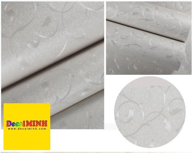 2m Decal Dán Tường Chống Nước Bông 3D Trắng