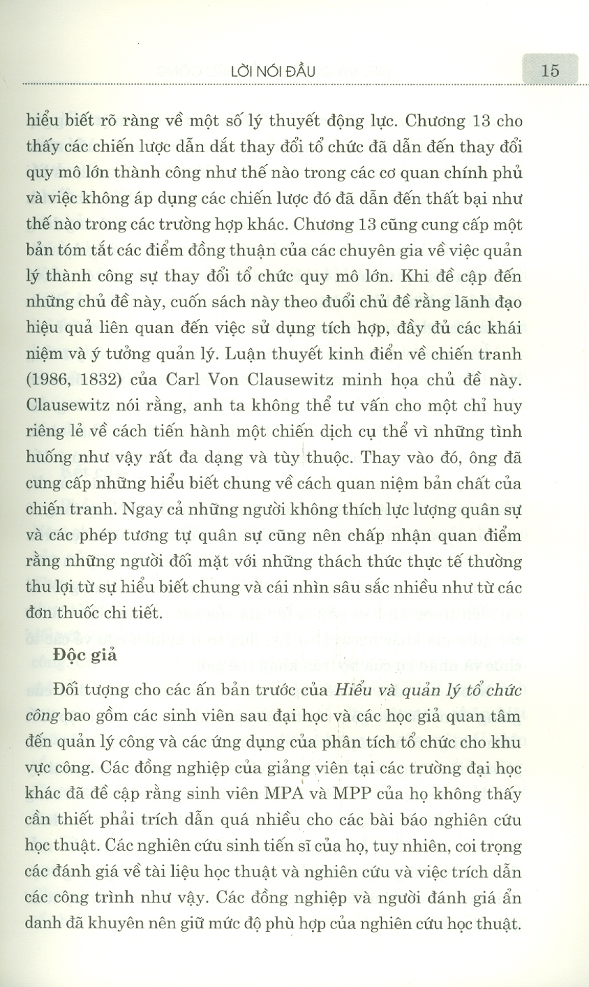 Hiểu Và Quản Lý Tổ Chức Công